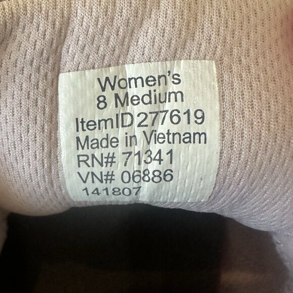 LL Bean Suede Shoe Sneaker 277619 Brown/Pink Lace Up Walking Casual Womens Sz 8 - Picture 11 of 15